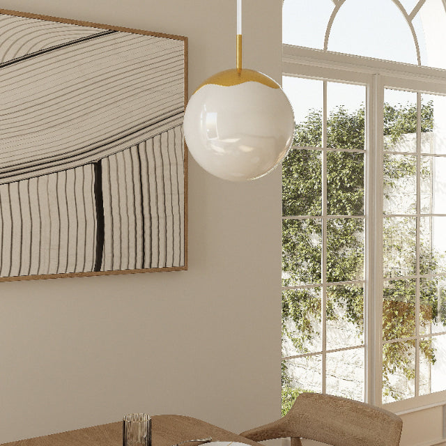 Circle of Life pendant ø200 mm. with white cord