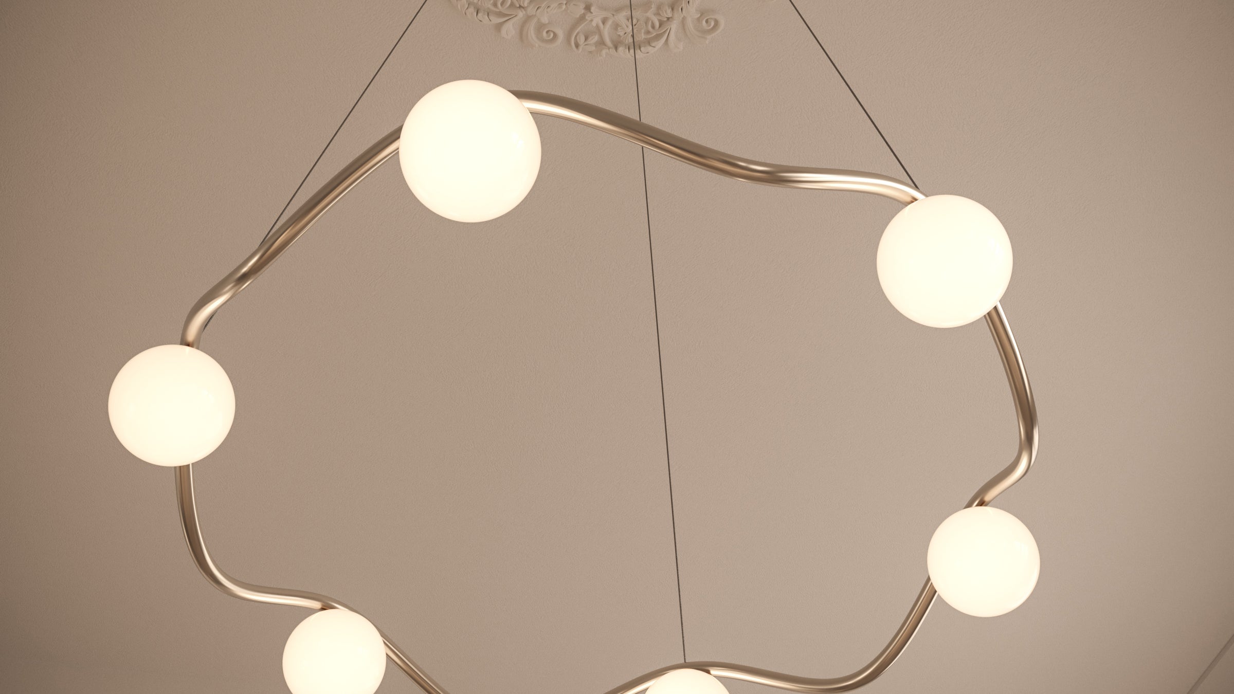 Circle of life chandelier - Large (organic canopy) - Delivery medio October 2025