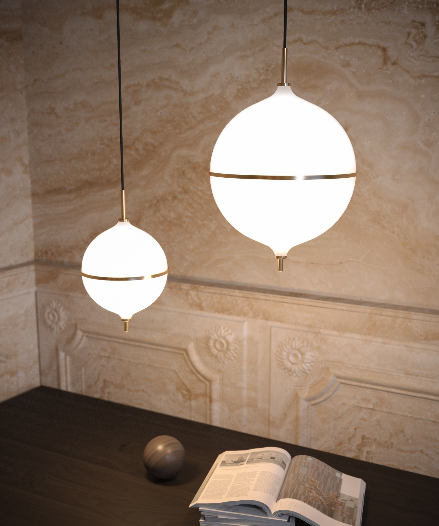 Eternal Moonlight pendel ø220 mm. - Showroom Sale