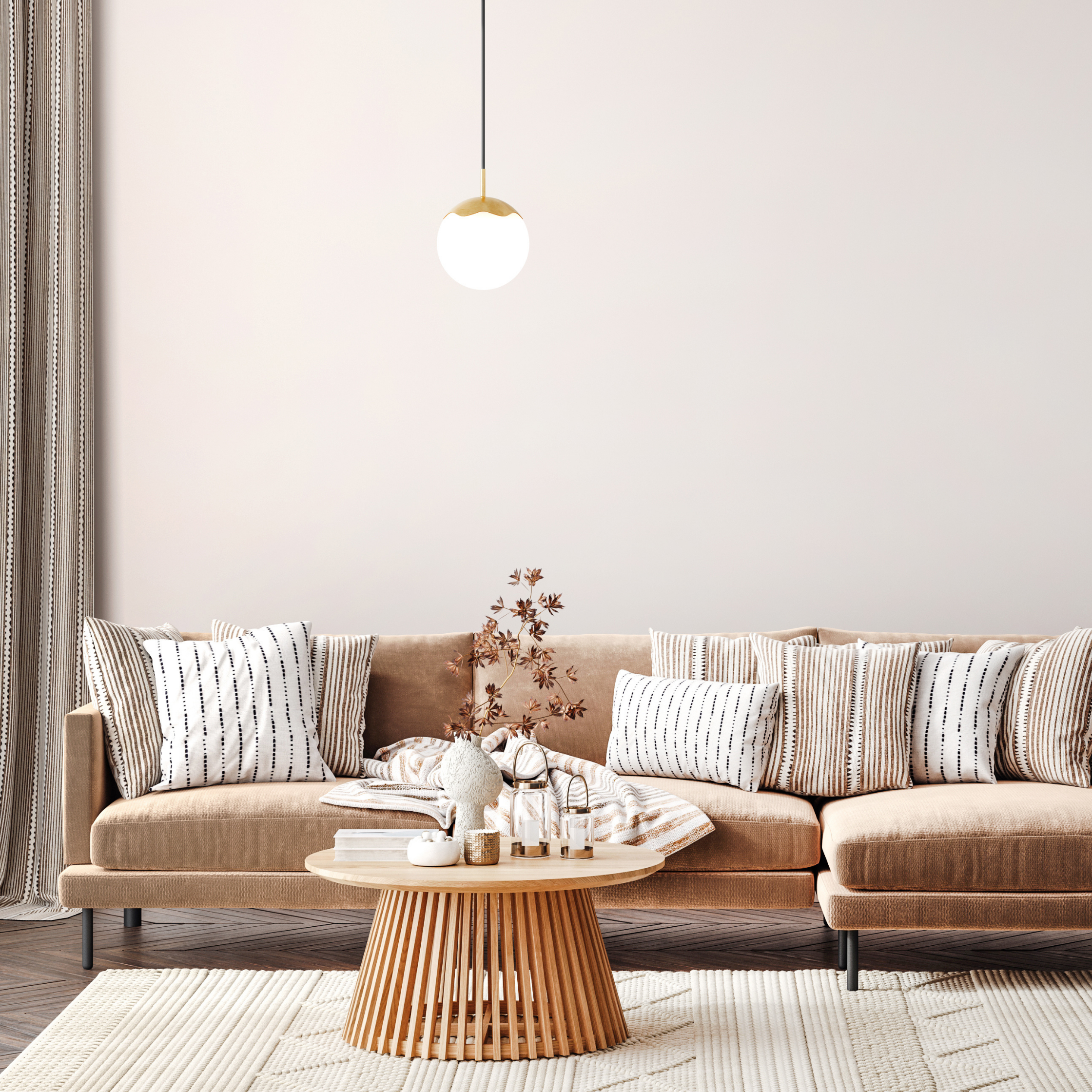 Eternal Moonlight Pendant Stor - Hvid Ledning