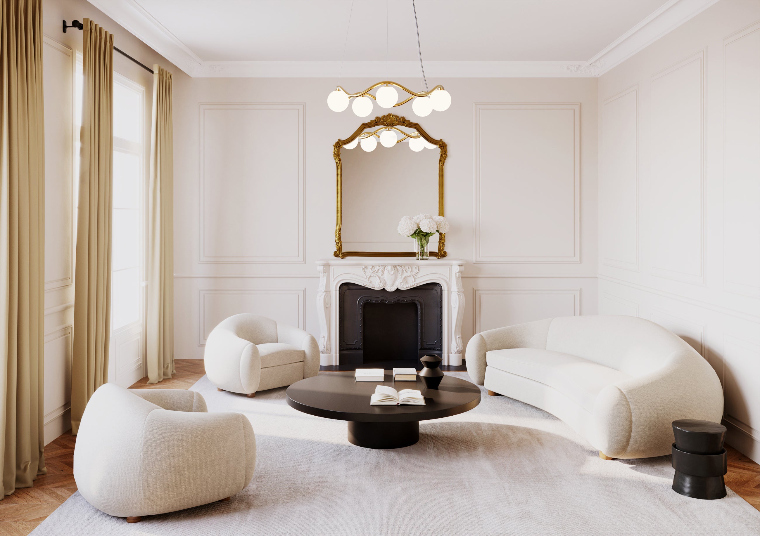 Circle of life chandelier - Medium (minimalistic canopy)