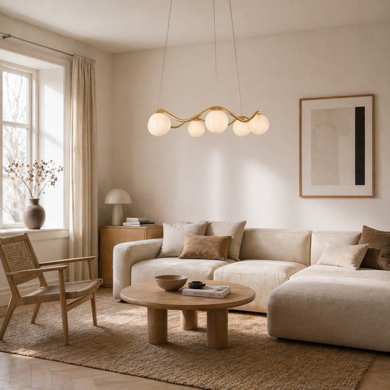 Circle of life chandelier