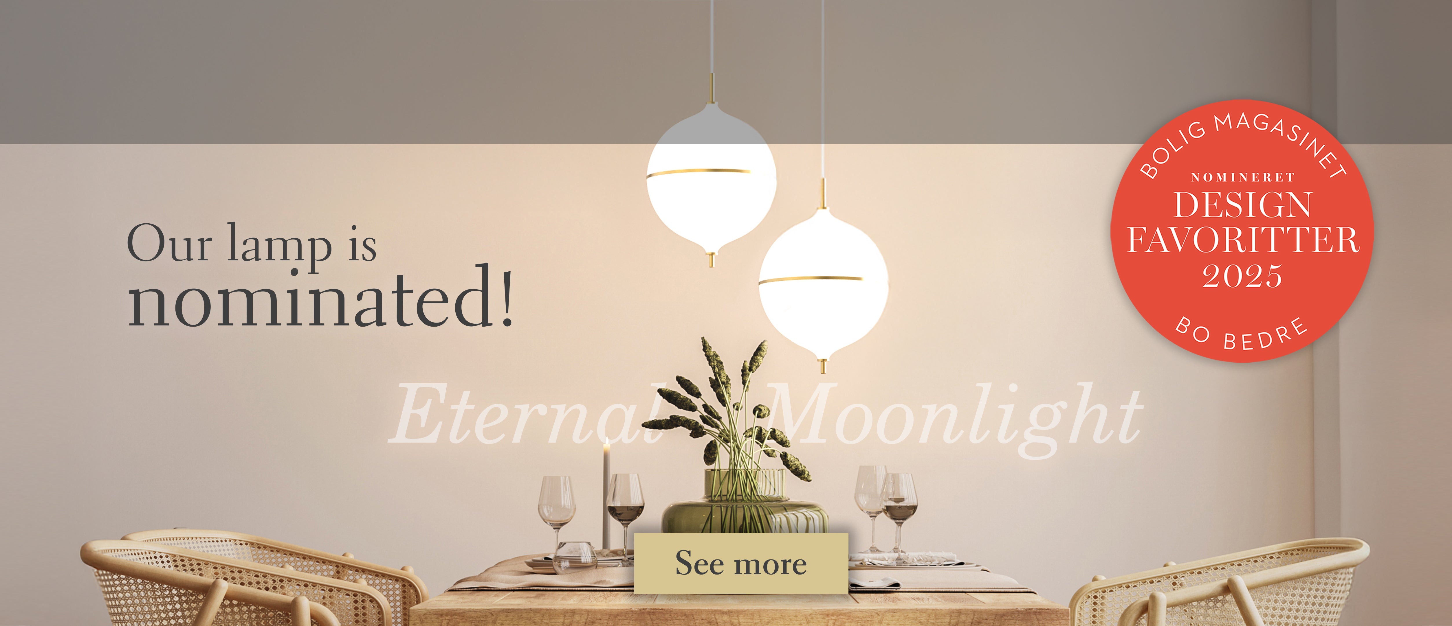 Pendant nominated for BoBedre Design Favoritter 2025