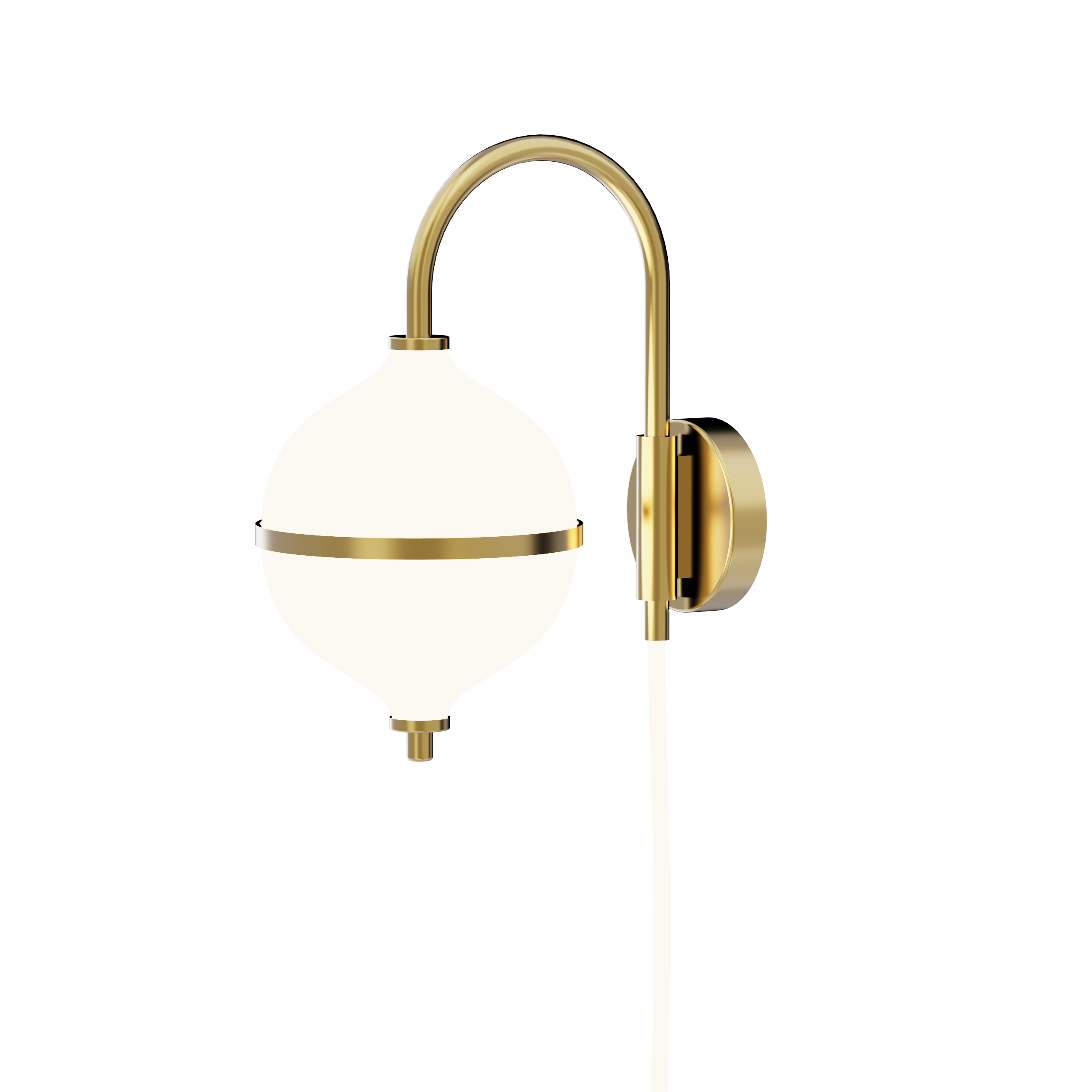 High-quality glass and brass pendant light with adjustable dimmer settings for architectural spaces.