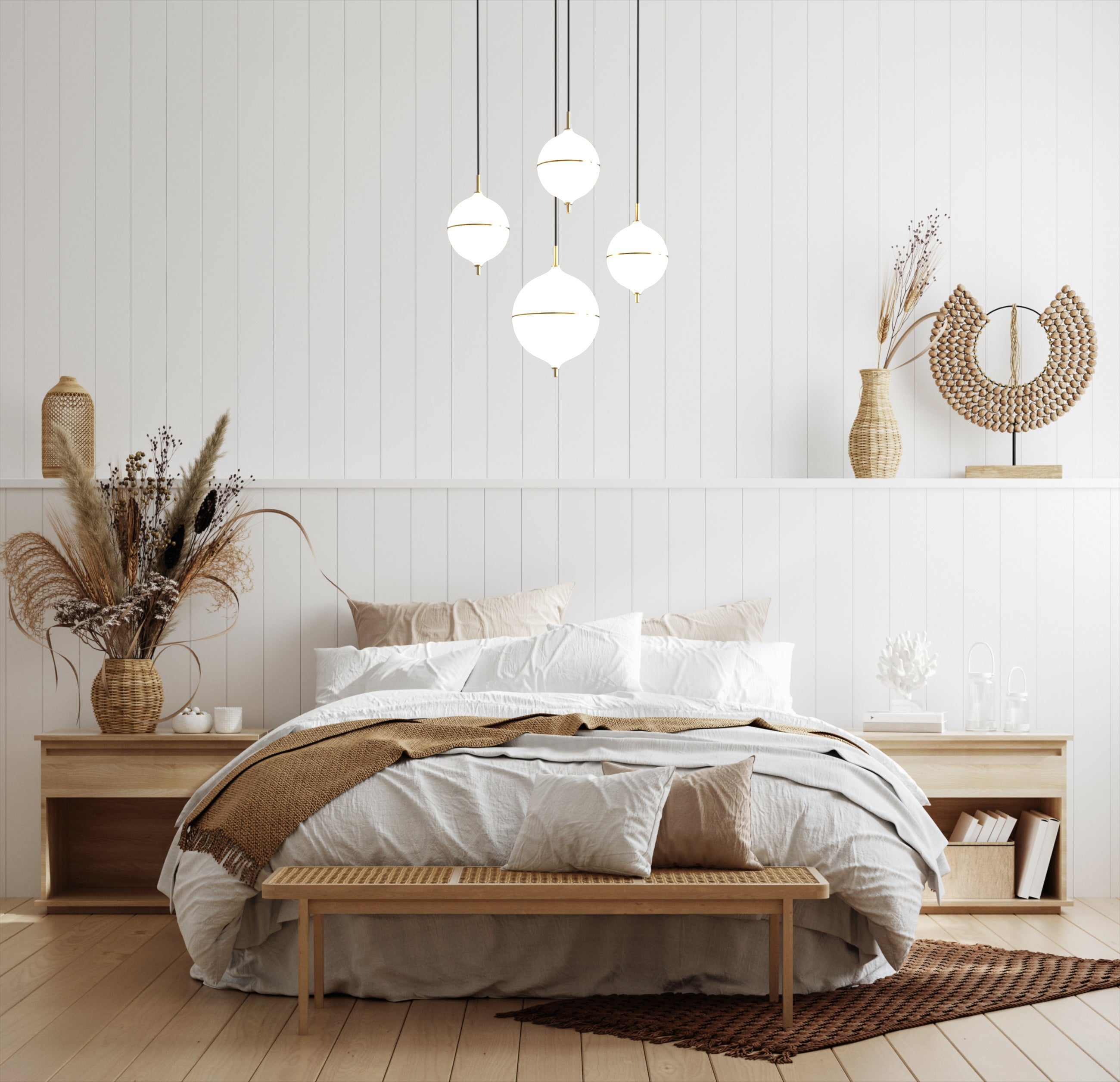 Bedroom chandelier with timeless Danish craftsmanship, soft glow illumination, and high-quality materials.